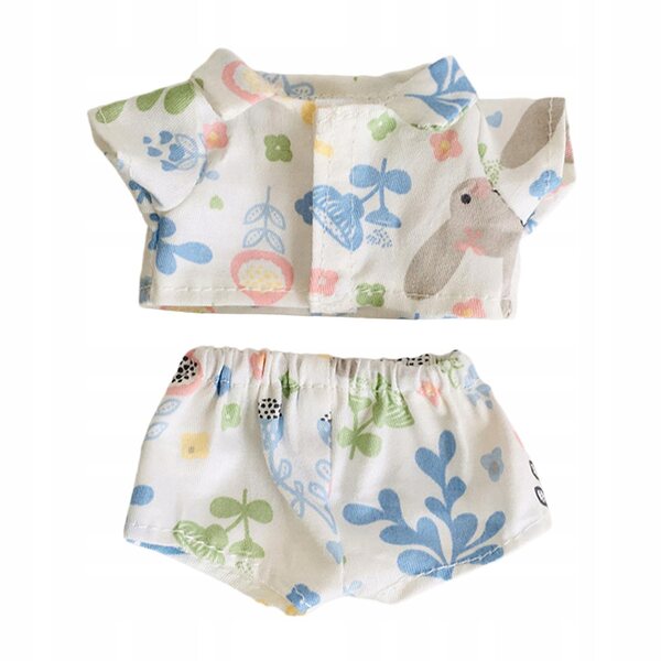 Completo vestiti per bambole 15 cm: camicia e pantaloncini colorati morbidi