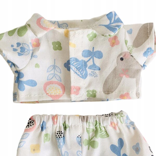 Completo vestiti per bambole 15 cm: camicia e pantaloncini colorati morbidi