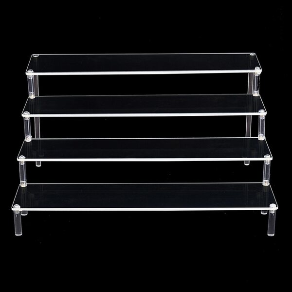 Espositore Acrilico Trasparente a 3 Livelli 39,5x34,5x20 cm per Cosmetici e Decorazioni