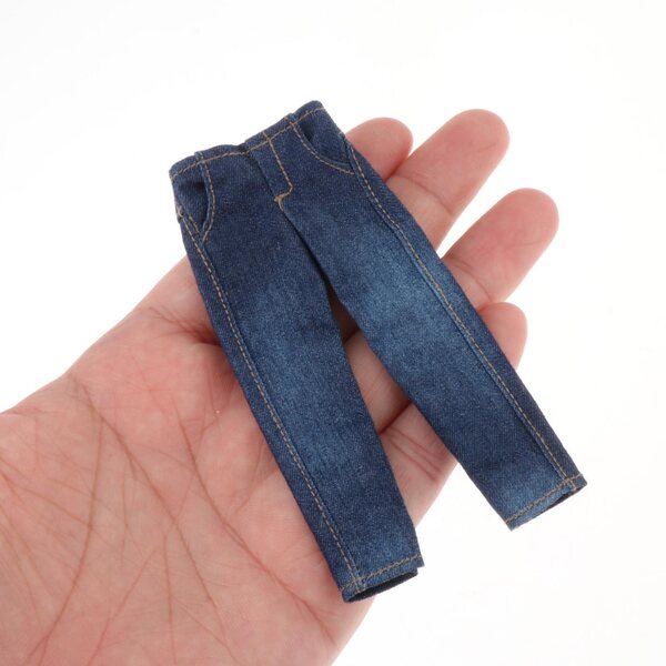 Jeanshose für 1:12 männliche Puppen für 6-Zoll-Actionfiguren