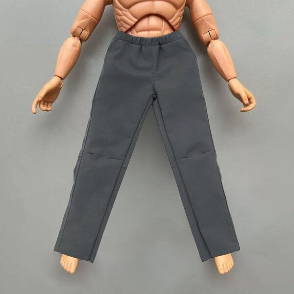 Hose für Actionfigur 1/6 Hellery aus 12 Zoll grauem Stoff