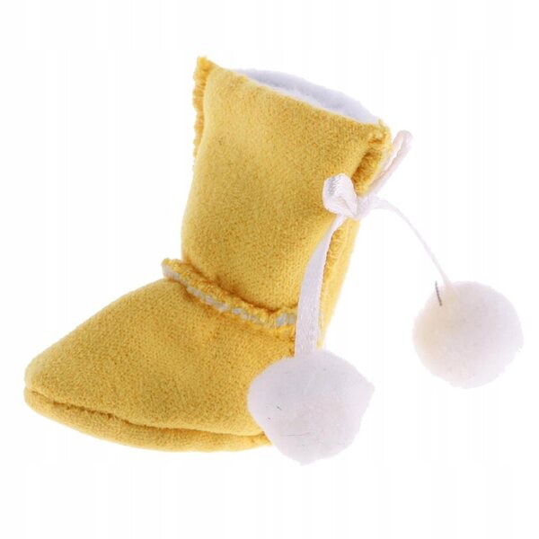 Gelbe Schuhe für 12'' Blythe-Puppen, handgefertigt aus weichem Stoff