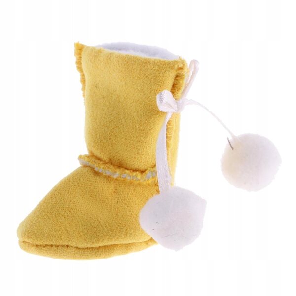 Gelbe Schuhe für 12'' Blythe-Puppen, handgefertigt aus weichem Stoff