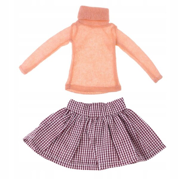 Kleidungsset für 1/3 BJD Puppen – Helloranger Rollkragenpullover und Pettirock