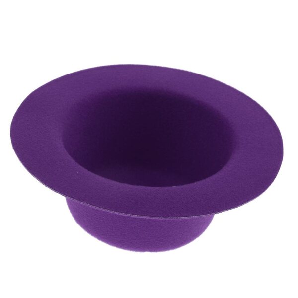 Cylinder in feltro per bambole BJD 1/3 - cappello classico elegante viola