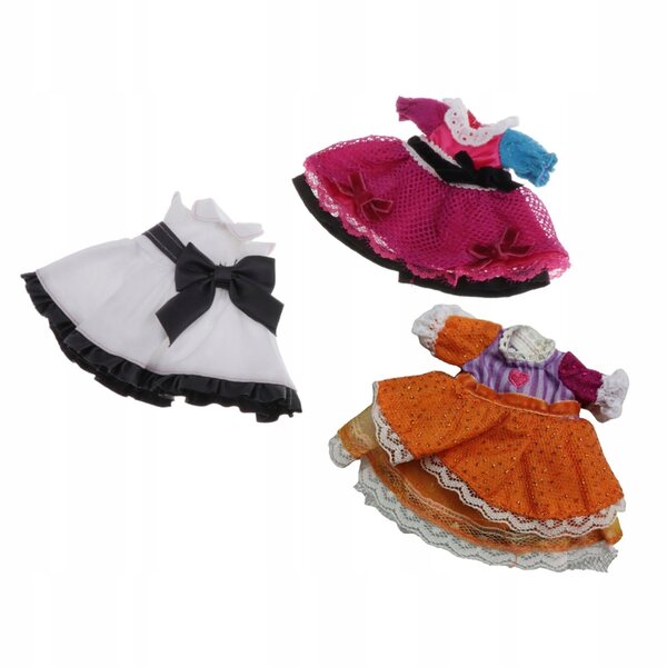 1:6 Prinzessinnenkleid für Blythe- und BJD-Puppen – 3-teiliges Set