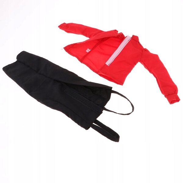 Mehrfarbiges Kleidungsset für 1/3 Puppen mit Oberteil, hängendem Rock und Tasche