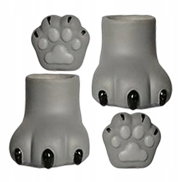 BJD Körperzubehör 1/12 Hände und Füße für OB11 graue PVC-Puppen