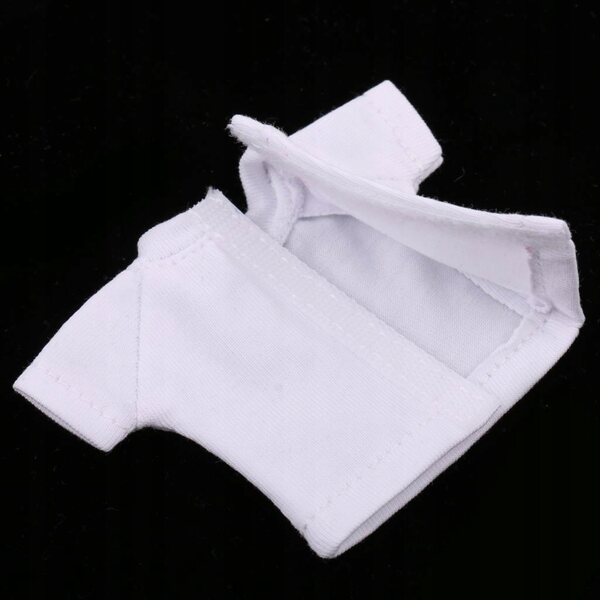 Witte en rode tweedelige outfit voor 1/6 poppen - Handgemaakte rok en top