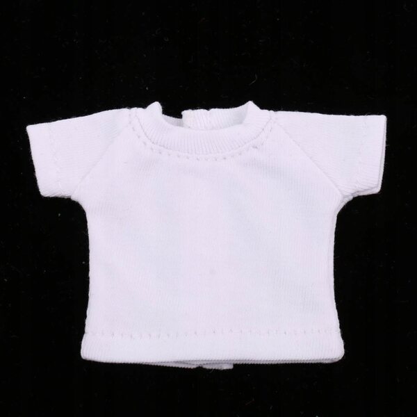 Witte en rode tweedelige outfit voor 1/6 poppen - Handgemaakte rok en top