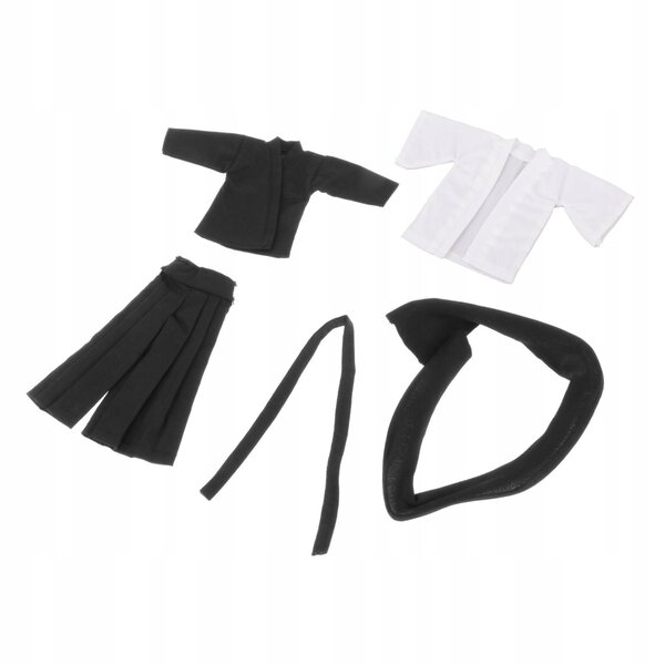 Set 4 Uniformi Wushu Scala 1/12 per Figure da 15 cm - Abbigliamento Samurai
