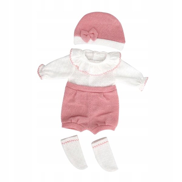 Ubranka per bambole 45 cm con cappello rosa chiaro, set casual di qualità