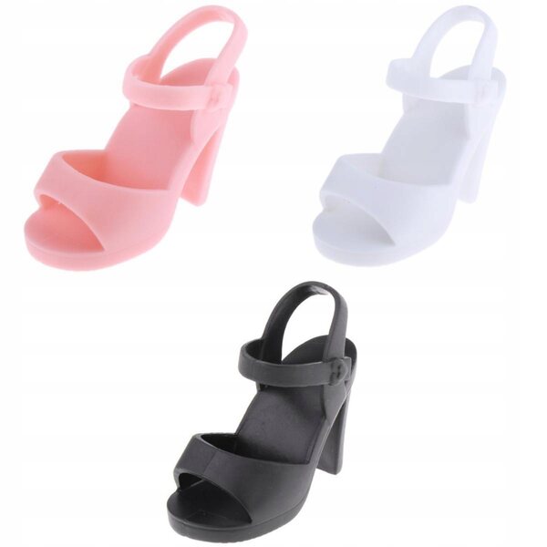 Set 3 Paia Scarpe con Tacco per Bambole 1/4 BJD 45 cm Accessori Moda