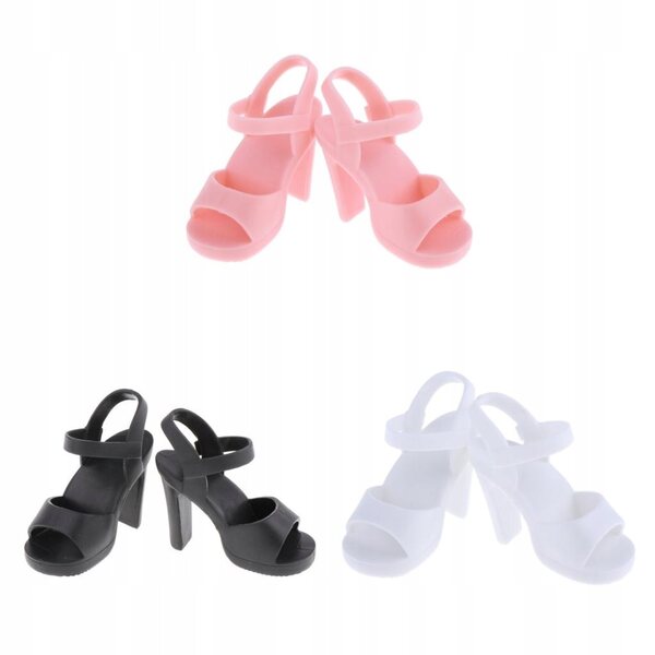 Set 3 Paia Scarpe con Tacco per Bambole 1/4 BJD 45 cm Accessori Moda