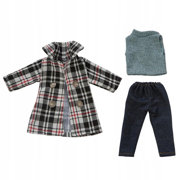 Set 5 abiti e accessori per bambole 43 cm stile casual e formale