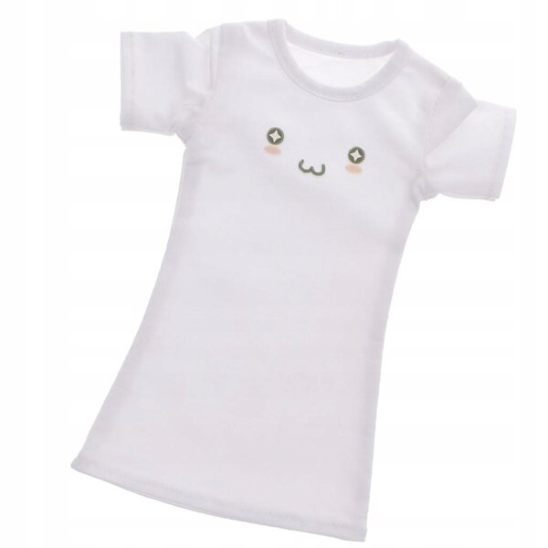 Maglietta bianca casual lungo t-shirt per bambole 1/4 BJD LUTS Dollfie
