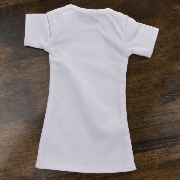 Maglietta bianca casual lungo t-shirt per bambole 1/4 BJD LUTS Dollfie