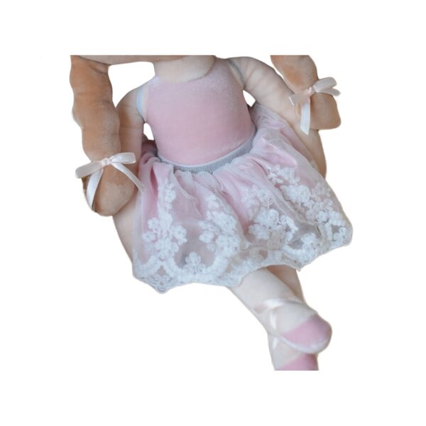 Gonna in tulle rosa con pizzo - Vestiti per bambole Metoo e Melootka