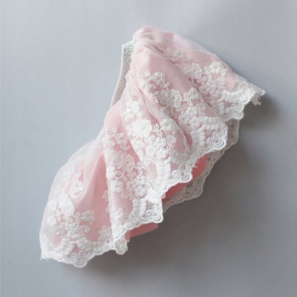 Gonna in tulle rosa con pizzo - Vestiti per bambole Metoo e Melootka