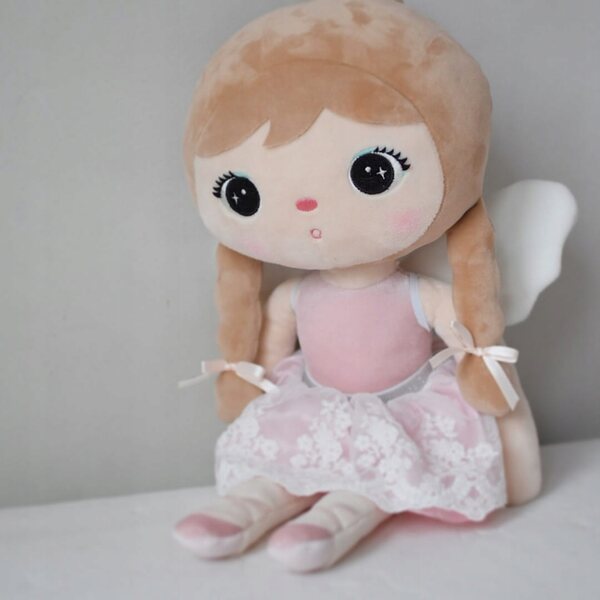 Gonna in tulle rosa con pizzo - Vestiti per bambole Metoo e Melootka