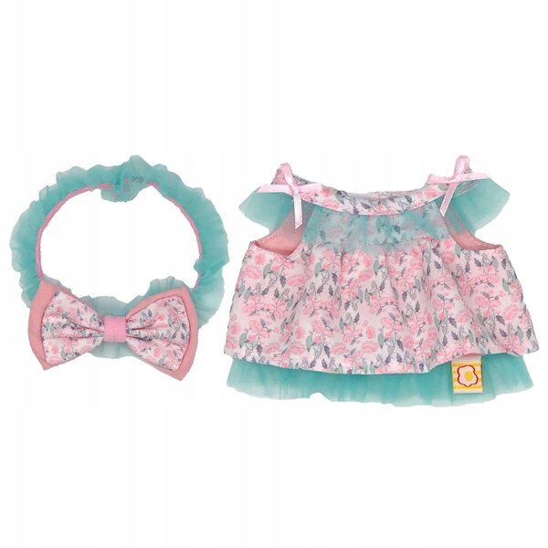 Handgenähtes 2-teiliges Puppenkleidungsset aus Polyester für 20 cm