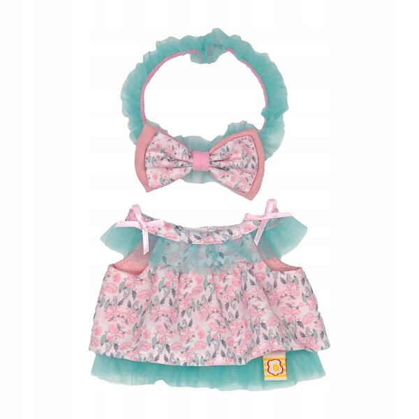 Handgenähtes 2-teiliges Puppenkleidungsset aus Polyester für 20 cm