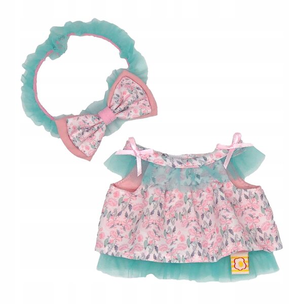 Handgenähtes 2-teiliges Puppenkleidungsset aus Polyester für 20 cm