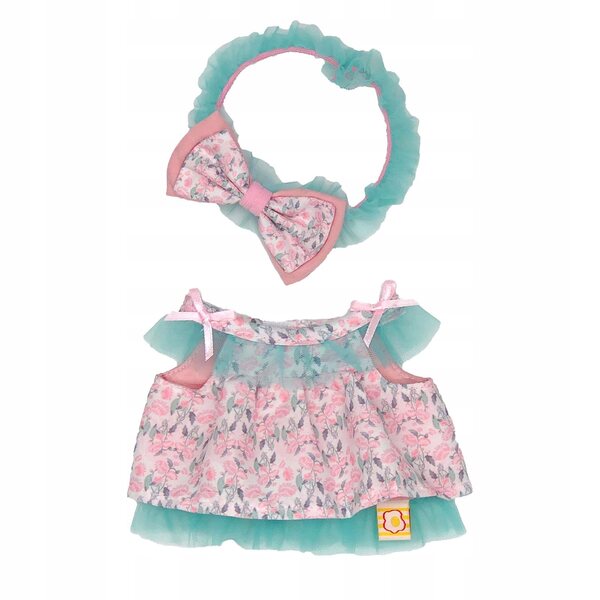 Handgenähtes 2-teiliges Puppenkleidungsset aus Polyester für 20 cm