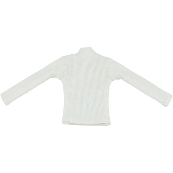 Maglione Dolcevita Bianco in Maglia per Action Figure 1/6 - Guohetuk