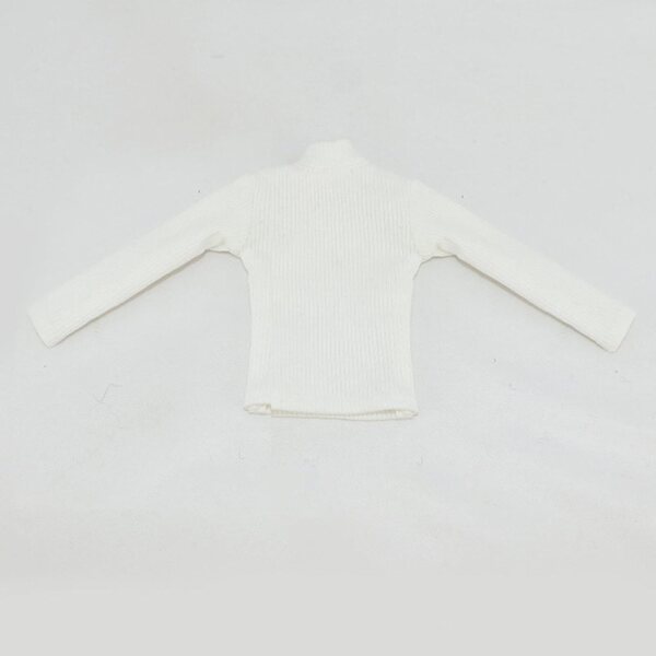 Maglione Dolcevita Bianco in Maglia per Action Figure 1/6 - Guohetuk