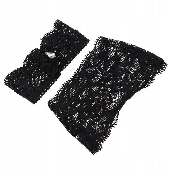 Set biancheria intima nera in pizzo per bambole 1/4 BJD Night Lolita