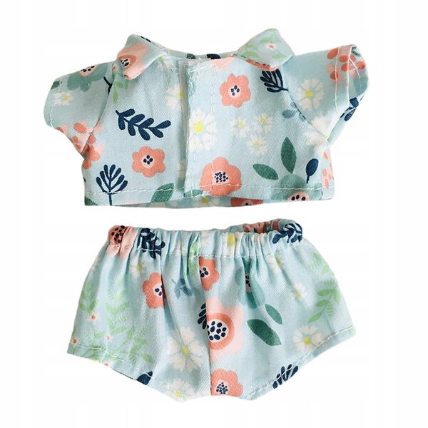 15-cm-Puppenkleidung: Strapazierfähiges und einfach zu verwendendes, farbenfrohes Hemd und Shorts