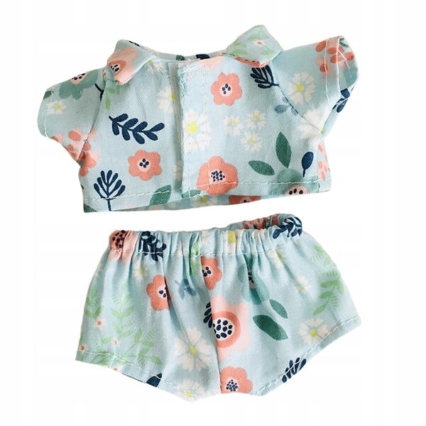15-cm-Puppenkleidung: Strapazierfähiges und einfach zu verwendendes, farbenfrohes Hemd und Shorts