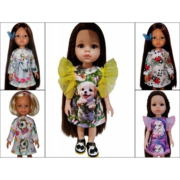 Kleid für Paola Reina Puppe 32 cm – Kleidung mit Tüll für 3+ Puppen
