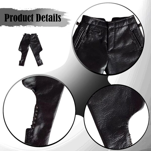 1/6 PU-Lederuniform für Actionfiguren – modische Jacke und Hose für Puppen