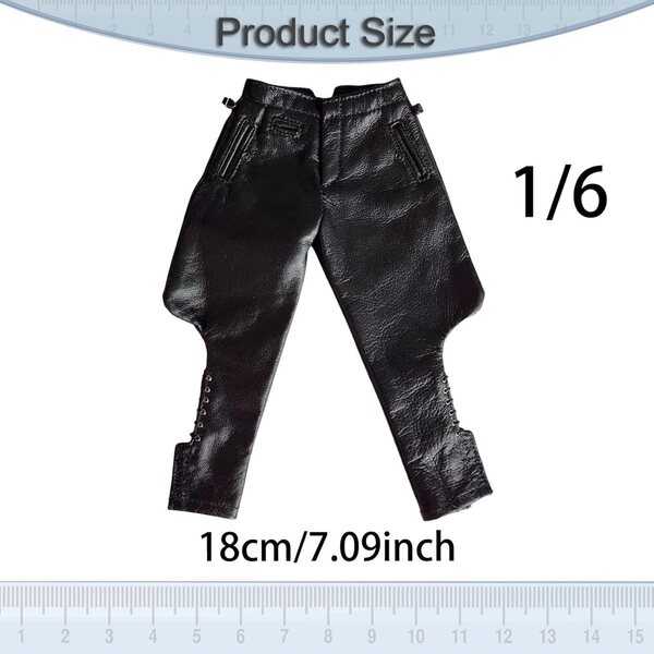 1/6 PU-Lederuniform für Actionfiguren – modische Jacke und Hose für Puppen