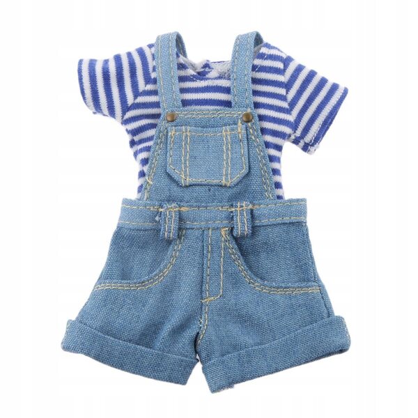 Kombinezon 1/6 con T-shirt a righe blu per bambole Blythe e simili 12 pollici