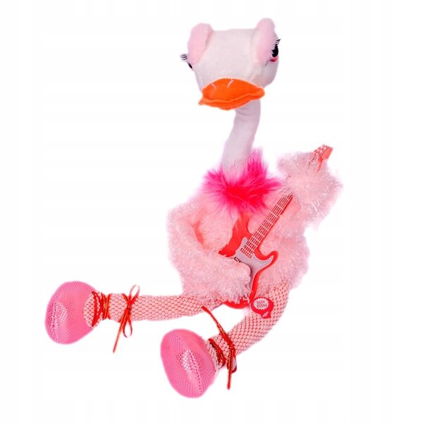 Elektrisches blaues Flamingo-Plüschtier, singend und tanzend, 41,5 cm, für Kinder