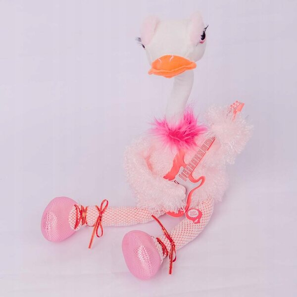 Elektrisches blaues Flamingo-Plüschtier, singend und tanzend, 41,5 cm, für Kinder