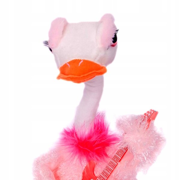 Elektrisches blaues Flamingo-Plüschtier, singend und tanzend, 41,5 cm, für Kinder