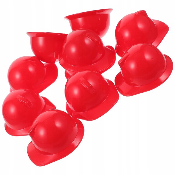 10 Mini-Bauhelme aus Kunststoff für Puppen – Dekorationen und Spiele