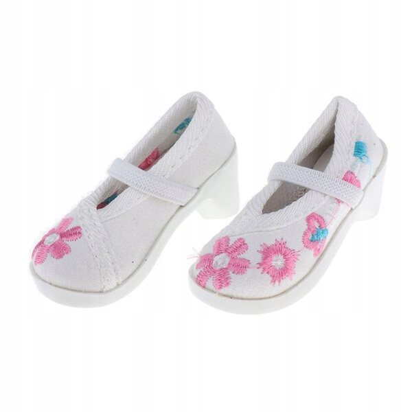 Handgefertigte bestickte Schuhe für elegante Vintage-1/3-BJD-Puppen