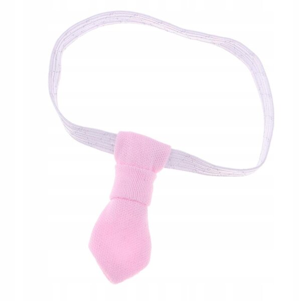 Cravatta Moda Rosa per Bambole 20cm - Accessorio Abito Formale per Bambole