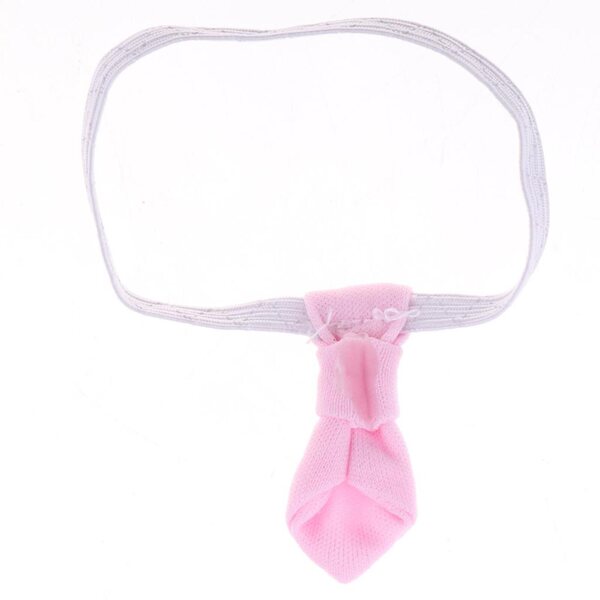 Cravatta Moda Rosa per Bambole 20cm - Accessorio Abito Formale per Bambole