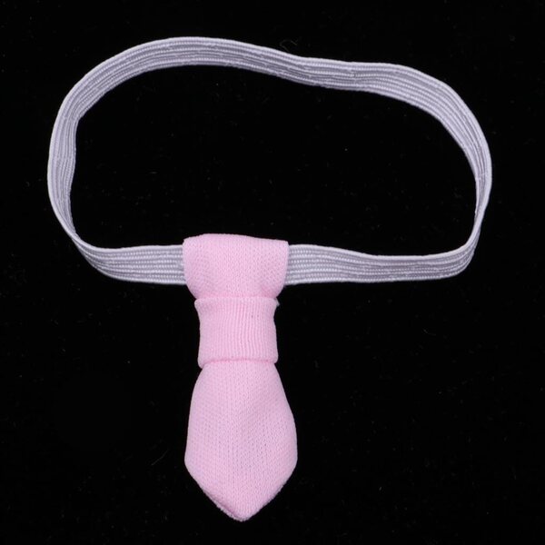 Cravatta Moda Rosa per Bambole 20cm - Accessorio Abito Formale per Bambole