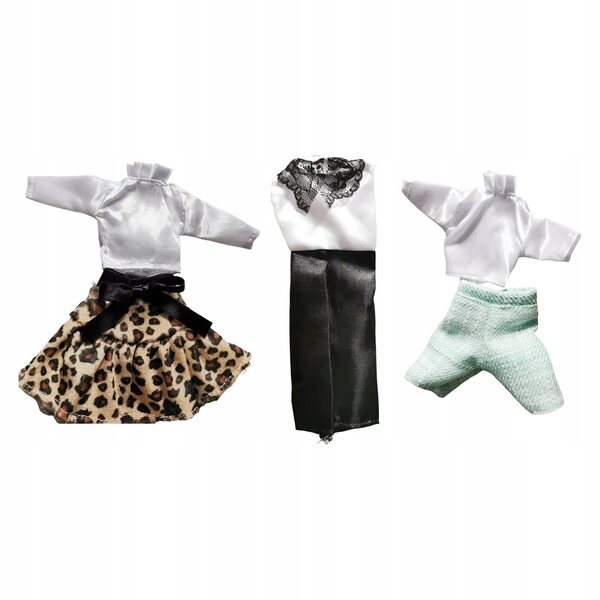 Komplettes Set handgefertigter Kleidung für 29-cm-Puppen, farbenfroh und einfach zu tragen