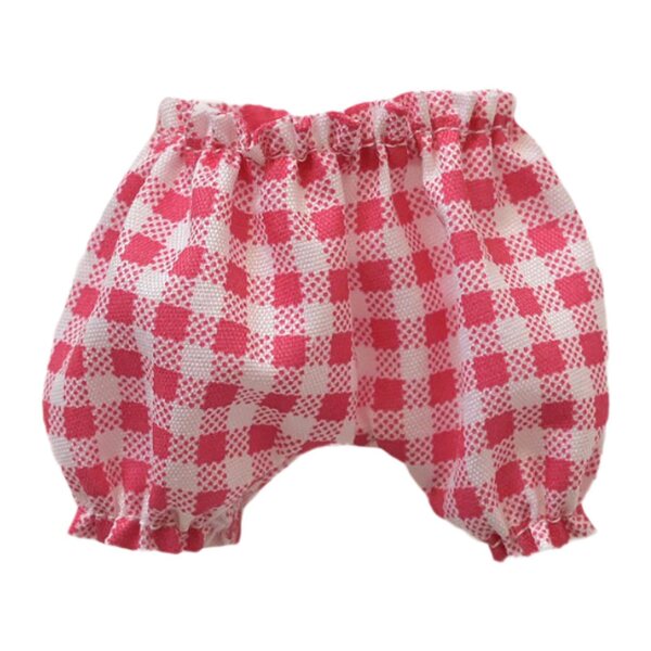 Pantaloncini in tessuto rosa per bambole da 17 cm, accessorio moda per bambole fai da te