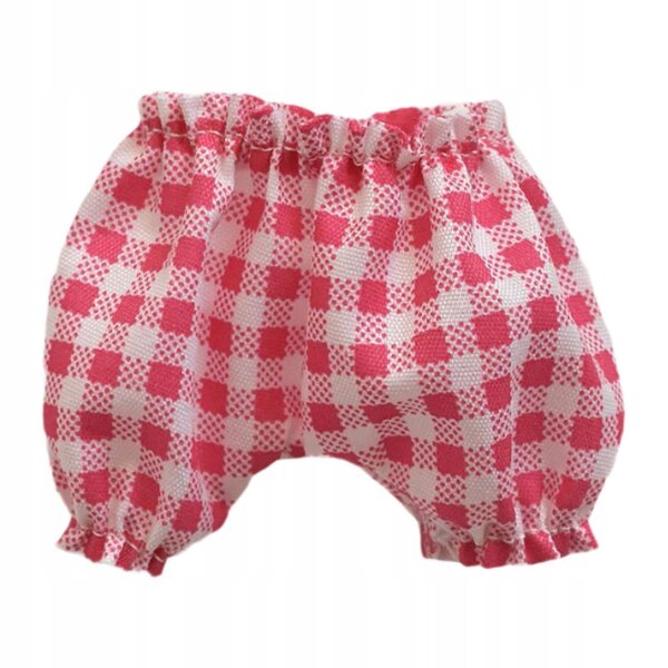 Pantaloncini in tessuto rosa per bambole da 17 cm, accessorio moda per bambole fai da te