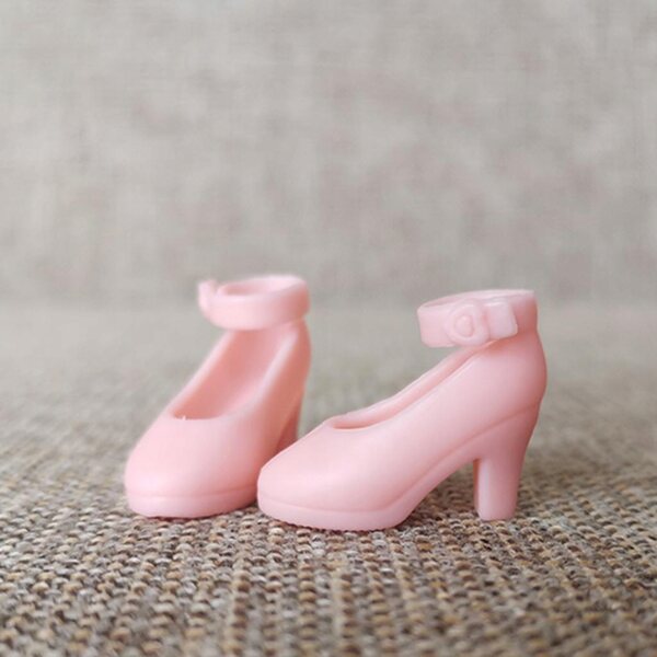 1:6 Puppenschuhe rosa Absätze für Blythe, Licca, Momoko und SD