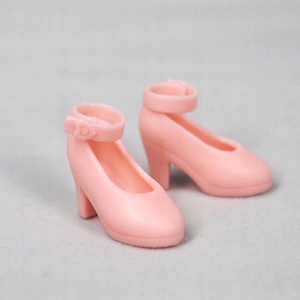 1:6 Puppenschuhe rosa Absätze für Blythe, Licca, Momoko und SD